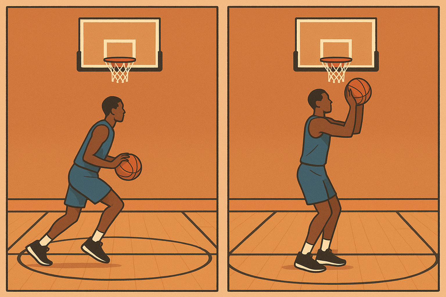 pull up vs catch and shoot koszykówka